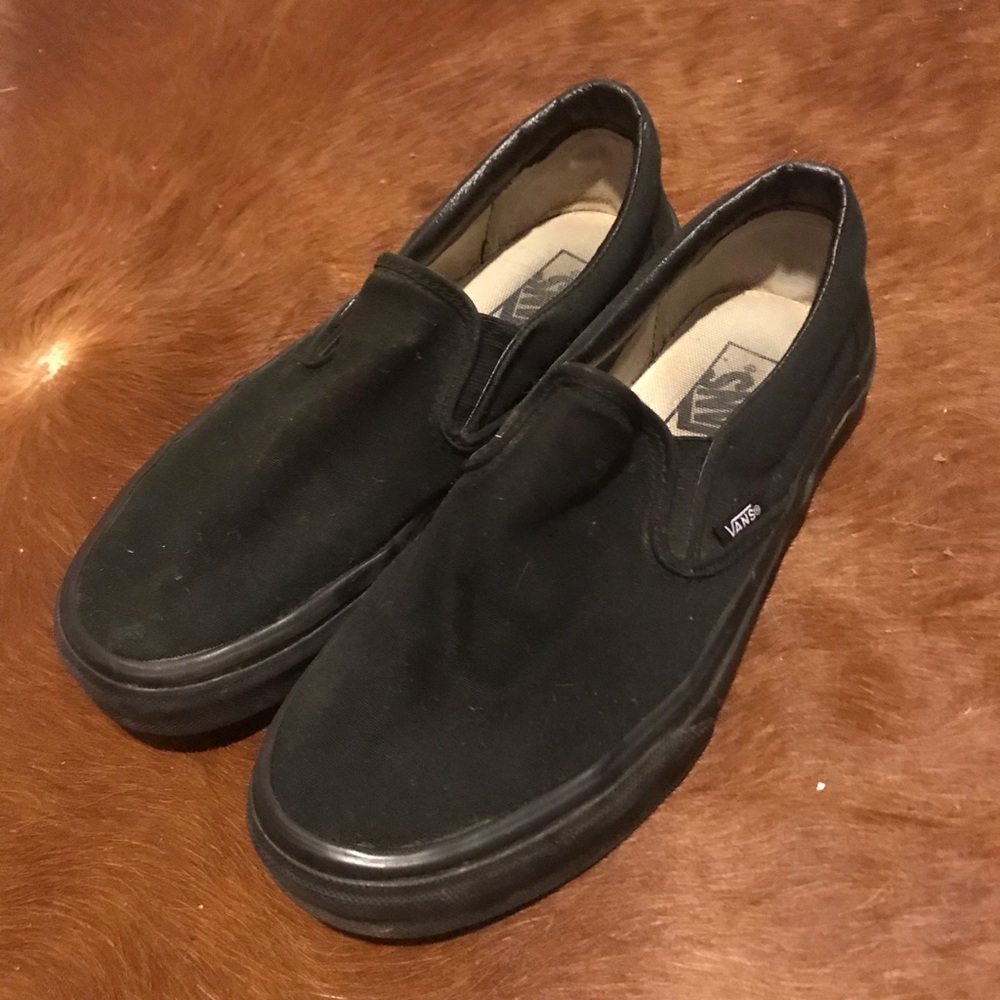Black slip on vans